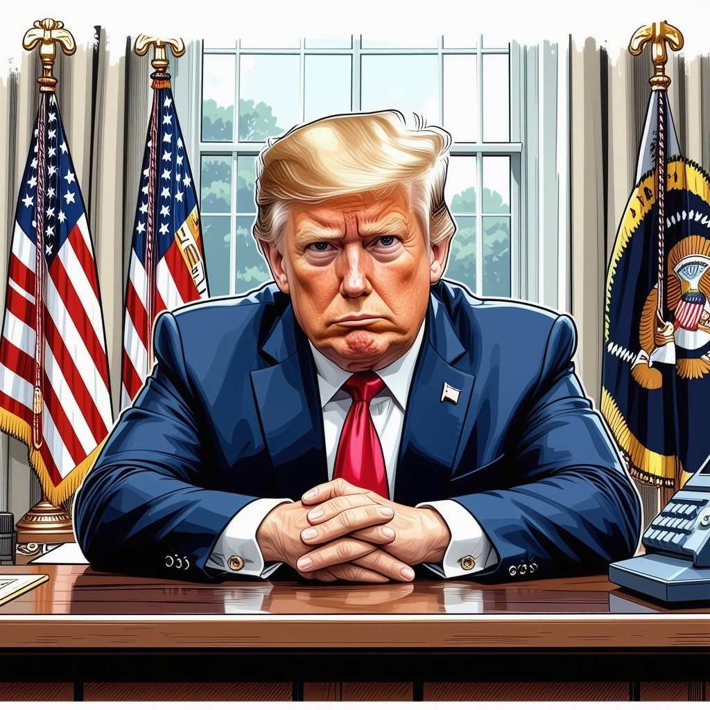 President Trump in the Oval Office following the shooting of Charlie Kirk